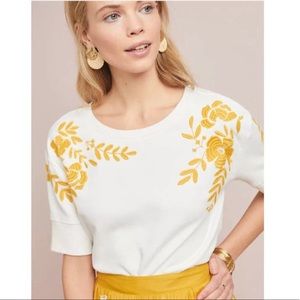 Maeve Vineland Embroidered Sweatshirt